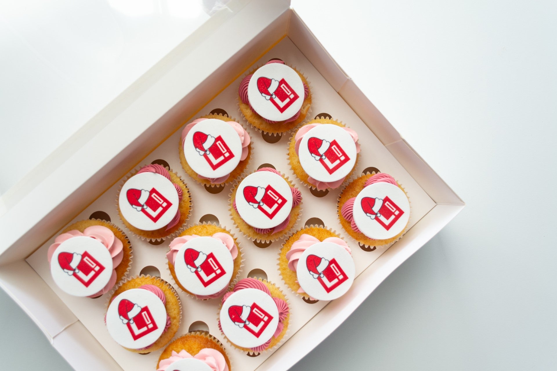 Corporate Logo Cupcakes